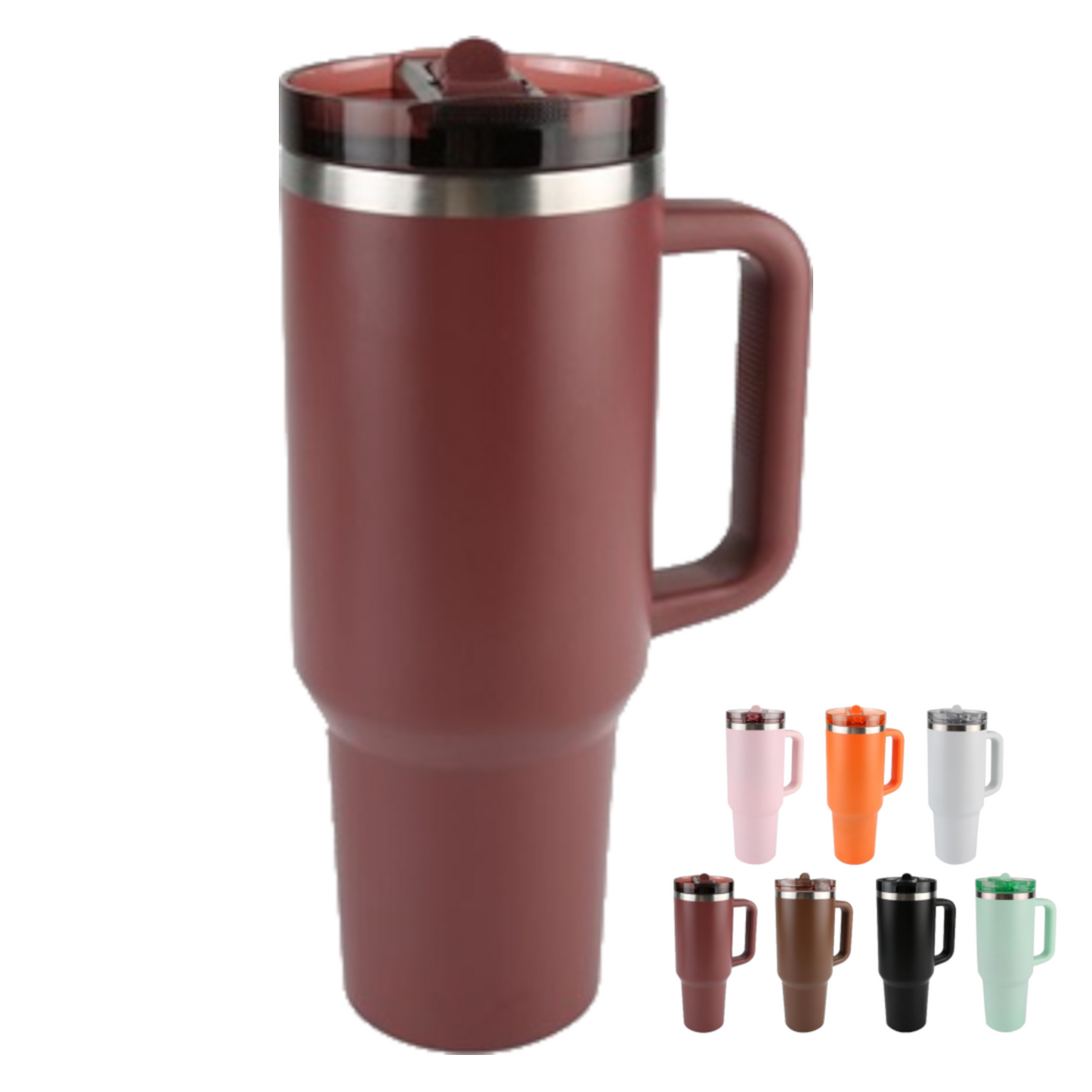 Home Universal ® Botella térmico 1200 ml con Pajita | A prueba de fugas | Acero Inoxidable sin BPA | Mantiene Frío 24h y Calor 12h | Termo Reutilizable Fácil de Llevar (Marrón Canela)