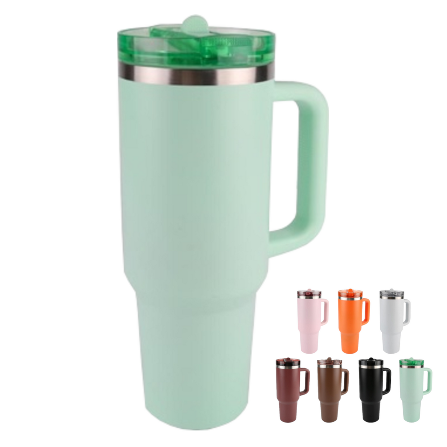 Home Universal ® Botella térmico 1200 ml con Pajita | A prueba de fugas | Acero Inoxidable sin BPA | Mantiene Frío 24h y Calor 12h | Termo Reutilizable Fácil de Llevar (Verde Turquesa)