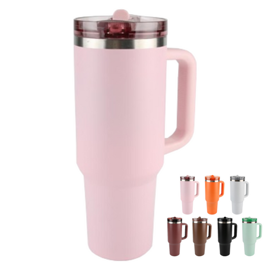 Home Universal ® Botella térmico 1200 ml con Pajita | A prueba de fugas | Acero Inoxidable sin BPA | Mantiene Frío 24h y Calor 12h | Termo Reutilizable Fácil de Llevar (Rosa)