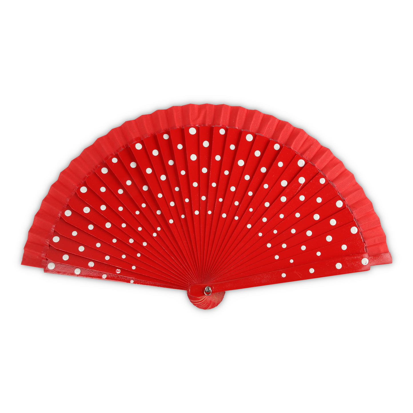 Home Universal® Abanico de Madera para Mujer, Abanico Pequeño de Mano, Modelos Lisos y de Lunares, Varios Colores Disponibles, Abanico Flamenco para Feria, Boda y Fiesta