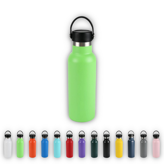 Home Universal® Botella Térmica 500ml de Acero Inoxidable | 12h y Frías 24h | Doble Pared | Mantiene Frío y Caliente por Horas | Antiderrames, Ligera e Ideal para Deporte, Oficina y Viajes - (Verde Claro)