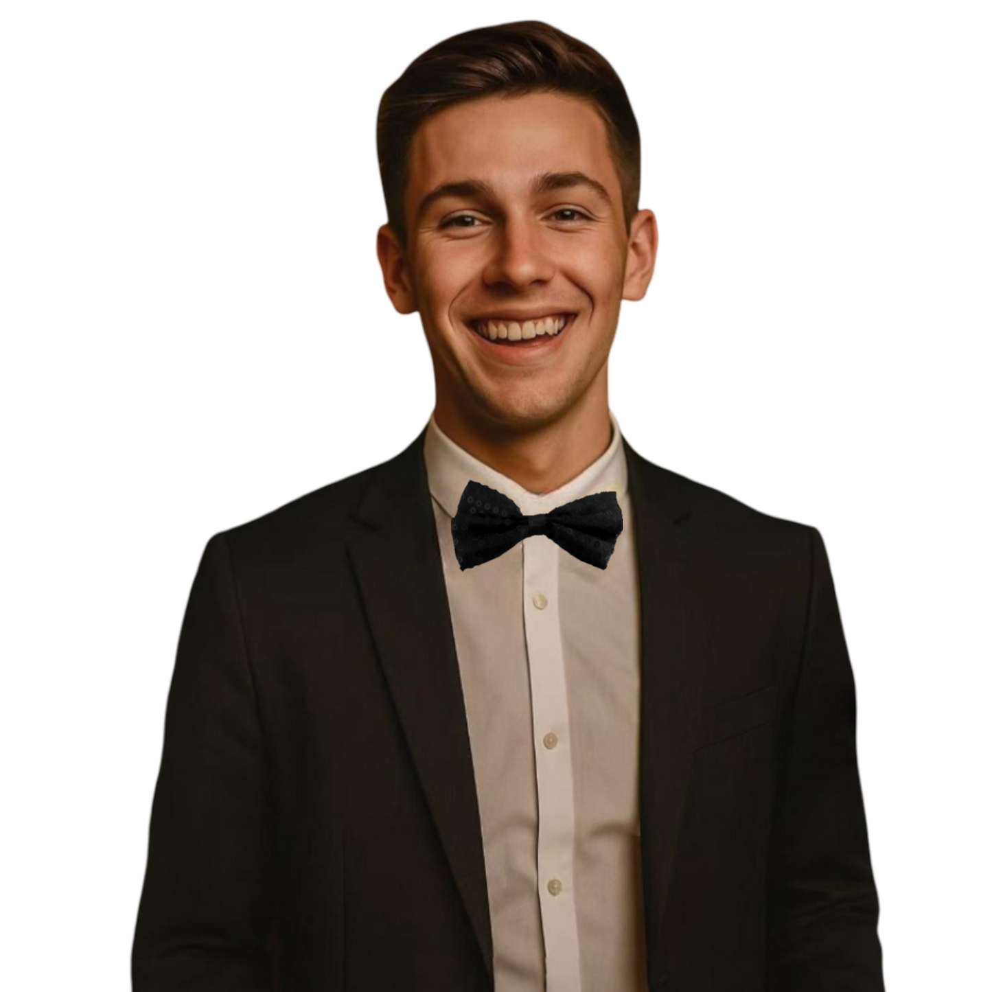 Home Universal® Accesorios de Fiesta – Pajarita de Purpurina y Lentejuelas para Hombres y Mujeres | Complementos de Disfraz Elegantes y Divertidos (3 Unidades)