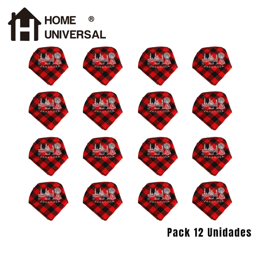 Pack 12 Cachirulos Aragoneses 95cm, Pañuelos Fiestas del Pilar, Zorongos zaragozanos (Niño - Estampado)