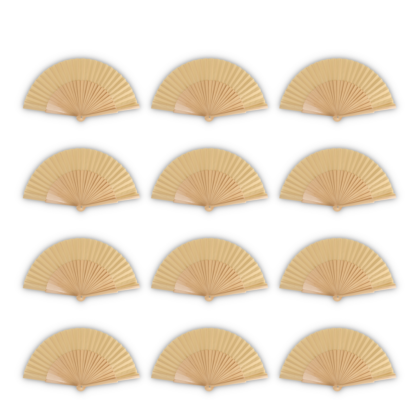 Home Universal® Abanico de madera con argollas para colgar, plegable, ligero y resistente, ideal para bodas, eventos y verano, diseño clásico y portátil perfecto para regalo y uso diario - Madera (27CM)