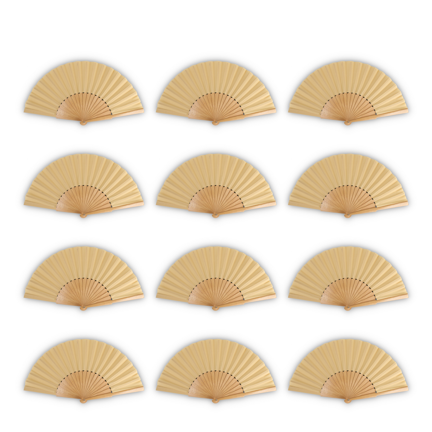 Home Universal® Abanico de madera con argollas para colgar, plegable, ligero y resistente, ideal para bodas, eventos y verano, diseño clásico y portátil perfecto para regalo y uso diario - Madera (30CM)