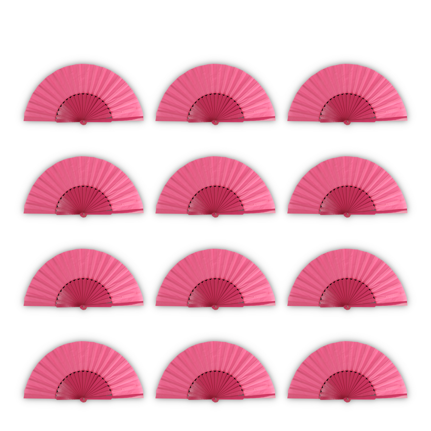 Home Universal® Abanico de madera con argollas para colgar, plegable, ligero y resistente, ideal para bodas, eventos y verano, diseño clásico y portátil perfecto para regalo y uso diario - Rosa (30CM)