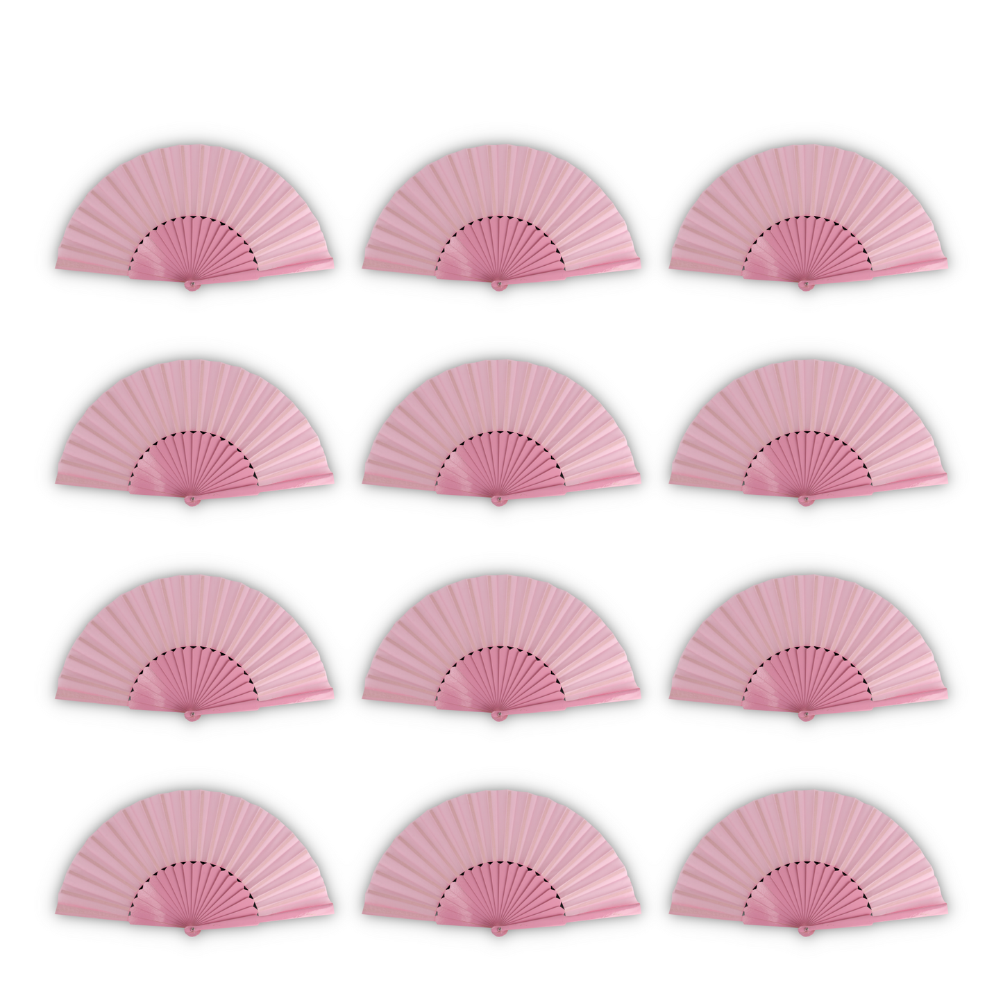 Home Universal® Abanico de madera con argollas para colgar, plegable, ligero y resistente, ideal para bodas, eventos y verano, diseño clásico y portátil perfecto para regalo y uso diario - Rosa Palo (30CM)