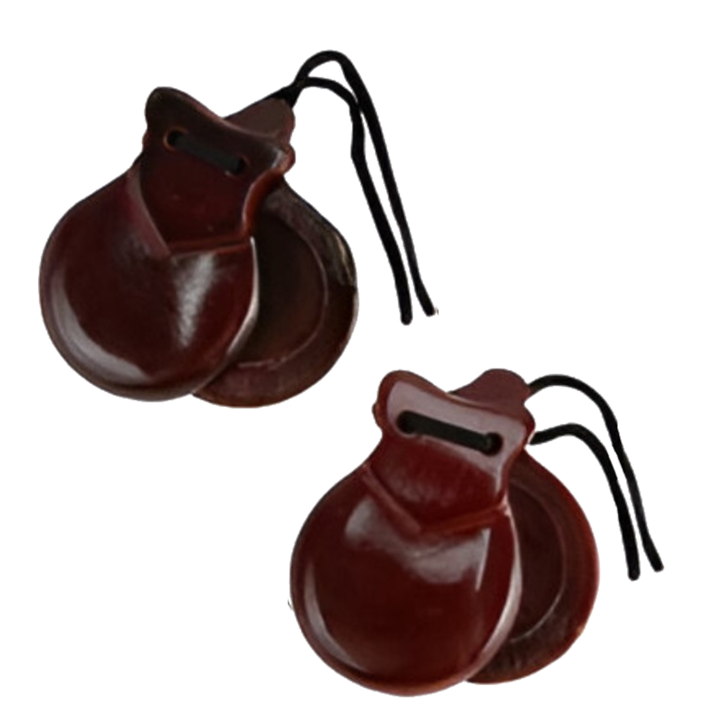 Home Universal® Castañuelas Flamencas Rojas con Lunares, Castañuelas Españolas para Baile de Flamenco,Sonido Tradicional,Ideales para Fiestas de Sevilla, Ferias, Disfraces y Eventos Españoles,2 Piezas (Color Liso · Marrón)