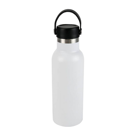 Home Universal® Botella Térmica 500ml de Acero Inoxidable | 12h y Frías 24h | Doble Pared | Mantiene Frío y Caliente por Horas | Antiderrames, Ligera e Ideal para Deporte, Oficina y Viajes (Blanco)