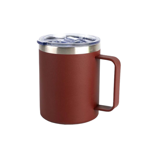 Home Universal® Taza Térmica 400 ml de Acero Inoxidable con Tapa – Vaso Termo Reutilizable para Café y Té, Mantiene Bebidas Calientes y Frías (Marrón)
