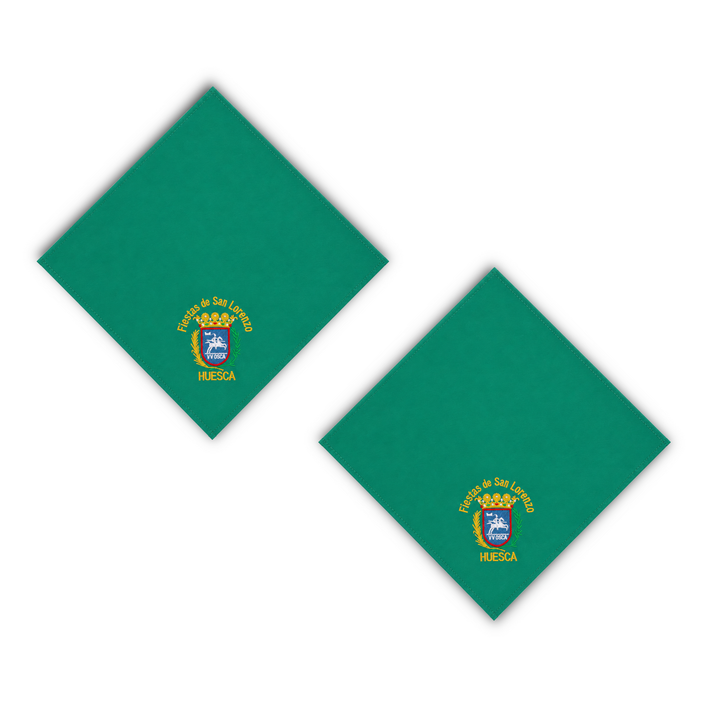 Home Universal® Pañuelo de Fiestas 100 × 68 cm, Escudo de Huesca Bordado