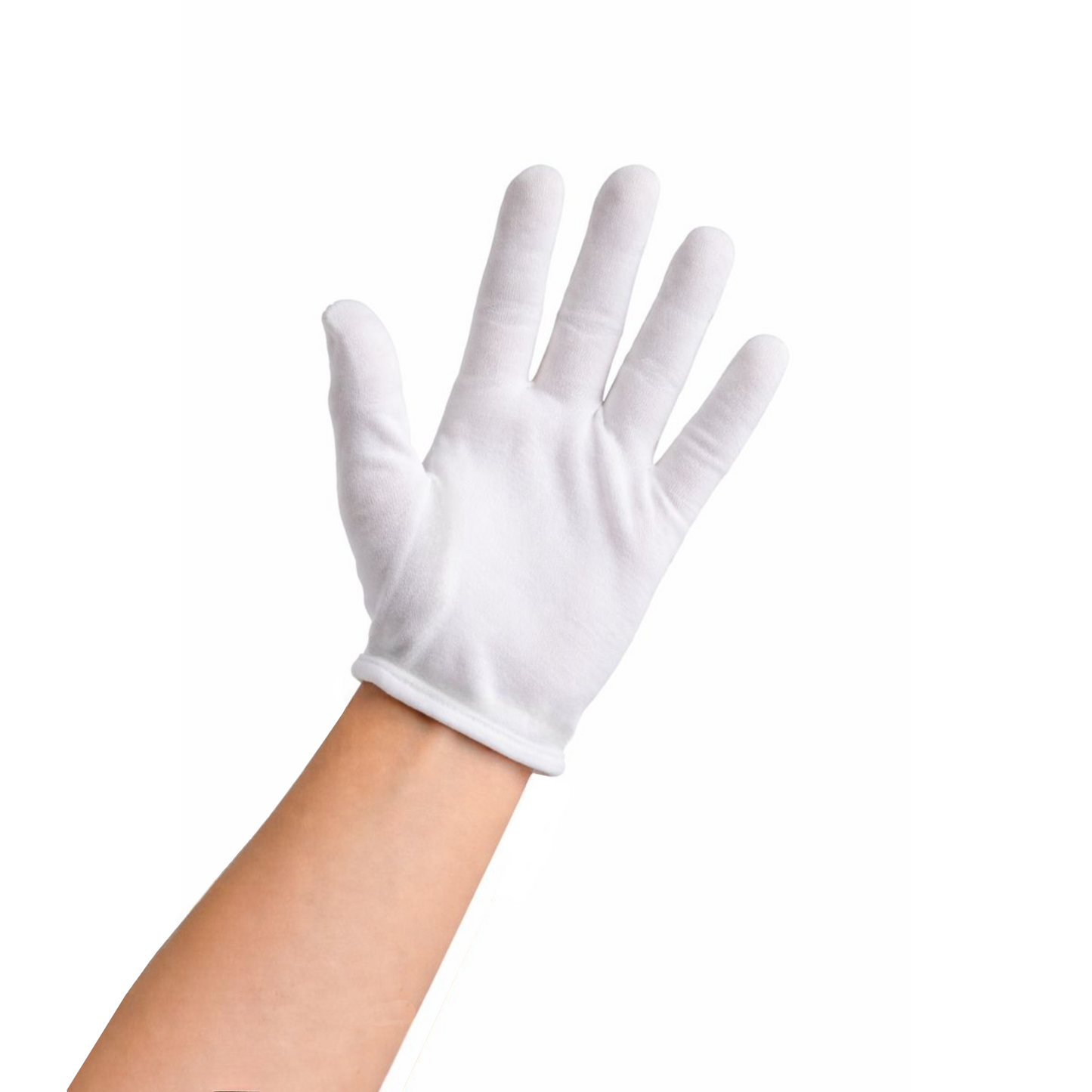 Home Universal®  Guantes de Algodón 100% Blancos y Negros – Guantes Suaves y Transpirables para Hogar, Archivo, Joyería y Manipulación Delicada (Blanco)