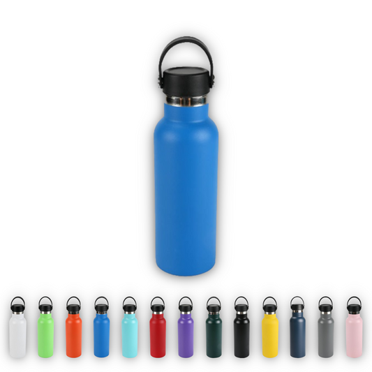 Home Universal® Botella Térmica 500ml de Acero Inoxidable | 12h y Frías 24h | Doble Pared | Mantiene Frío y Caliente por Horas | Antiderrames, Ligera e Ideal para Deporte, Oficina y Viajes - (Azul Claro)
