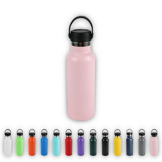 Home Universal® Botella Térmica 500ml de Acero Inoxidable | 12h y Frías 24h | Doble Pared | Mantiene Frío y Caliente por Horas | Antiderrames, Ligera e Ideal para Deporte, Oficina y Viajes - (Rosa)