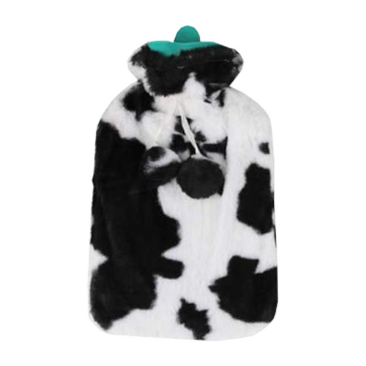 Home Universal | Bolsa de Agua Caliente (Estampado Vaca Negro)