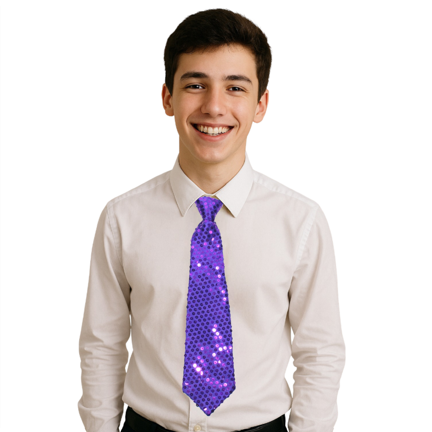 Home Universal® Accesorios de Fiesta – Corbata de  Purpurina y Lentejuelas para Hombres y Mujeres | Complementos de Disfraz Elegantes y Divertidos (2 Unidades)