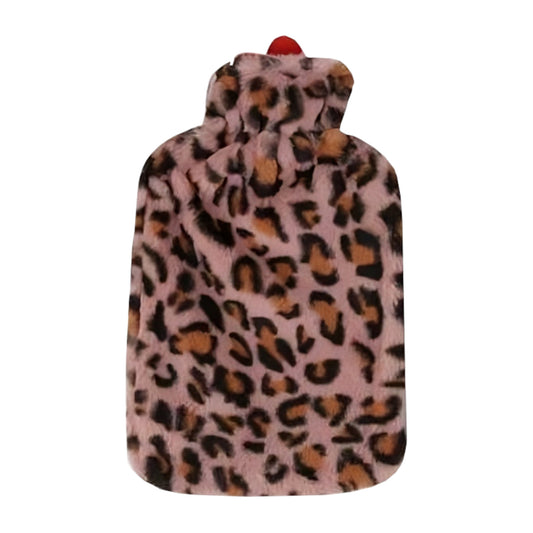 Home Universal | Bolsa de Agua Caliente (Estampado Leopardo Rosa)