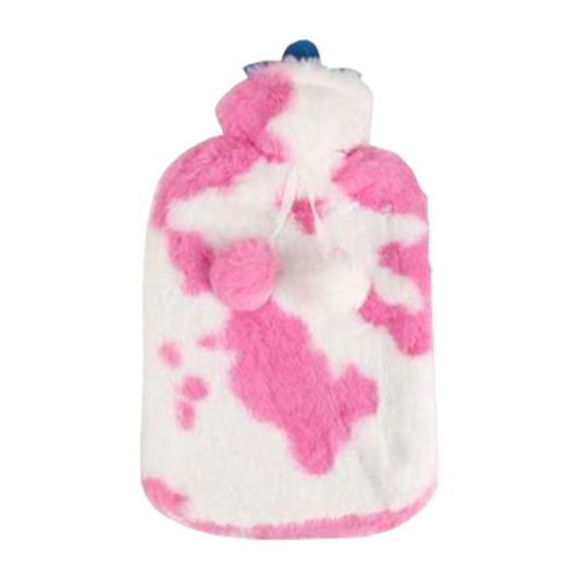 Home Universal | Bolsa de Agua Caliente (Estampado Vaca Rosa)