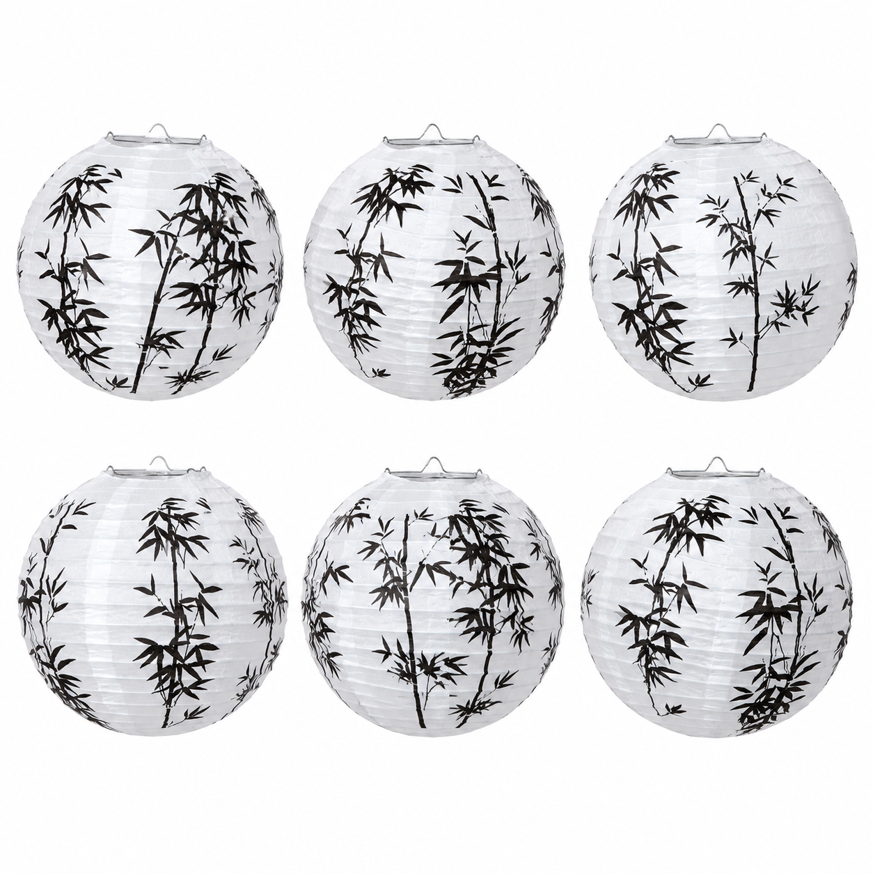 Home Universal® 6 Farolillos Japoneses de Papel, Decoración Colgante Multicolor para Cumpleaños, Bodas, Jardín y Celebraciones (Farol Bambú) (Copia)