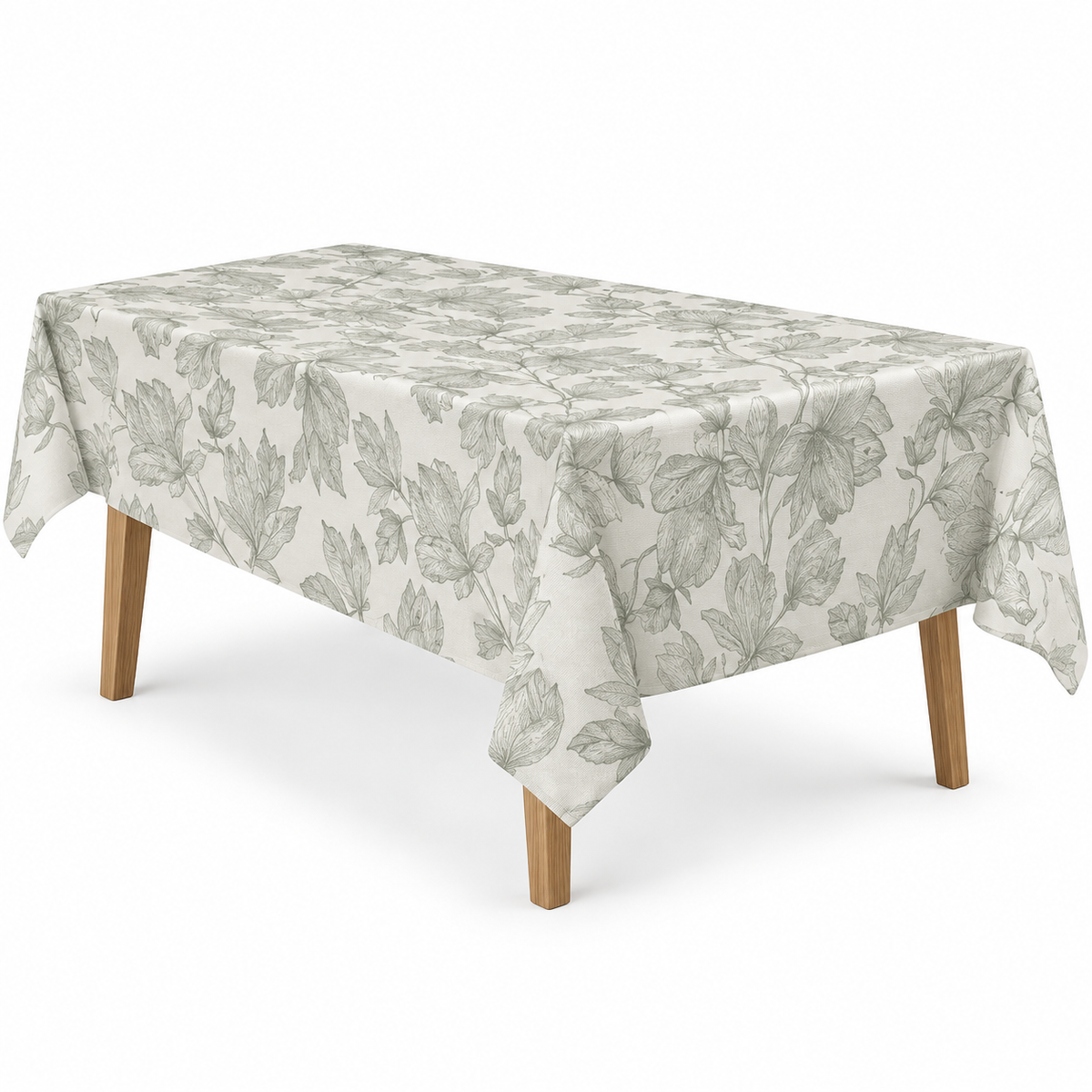 Home Universal® Mantel de Mesa Impermeable y Antimanchas, Tejido de Loneta con Efecto Lino , Liso o Estampado, para Cocina y Comedor (Flores Botánicas)