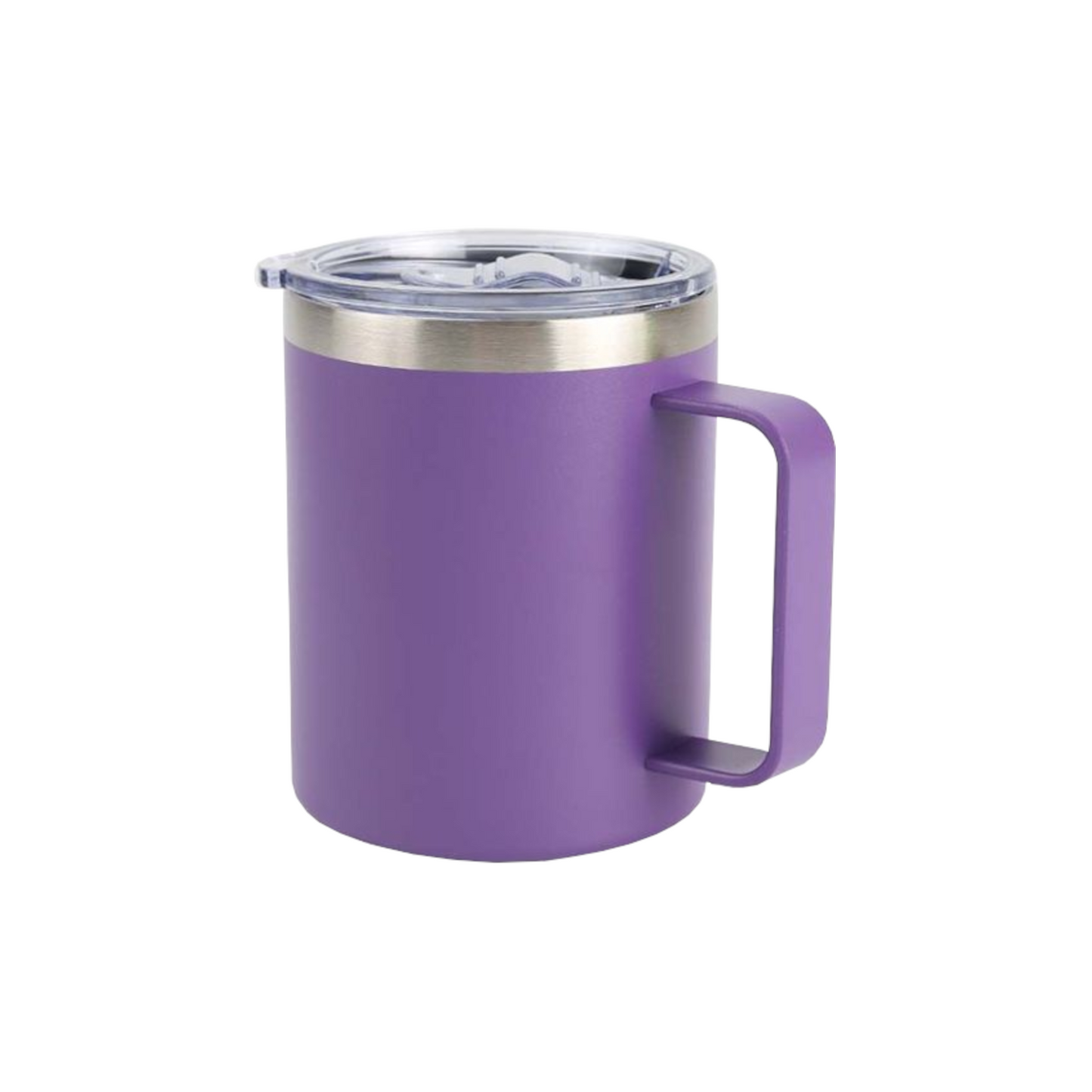 Home Universal® Taza Térmica 400 ml de Acero Inoxidable con Tapa – Vaso Termo Reutilizable para Café y Té, Mantiene Bebidas Calientes y Frías (Morado)