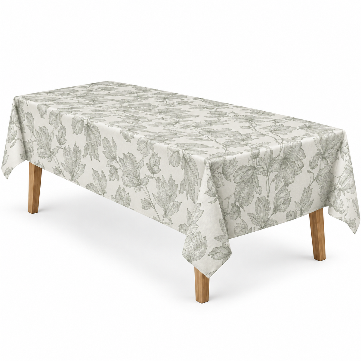 Home Universal® Mantel de Mesa Impermeable y Antimanchas, Tejido de Loneta con Efecto Lino , Liso o Estampado, para Cocina y Comedor (Flores Botánicas)