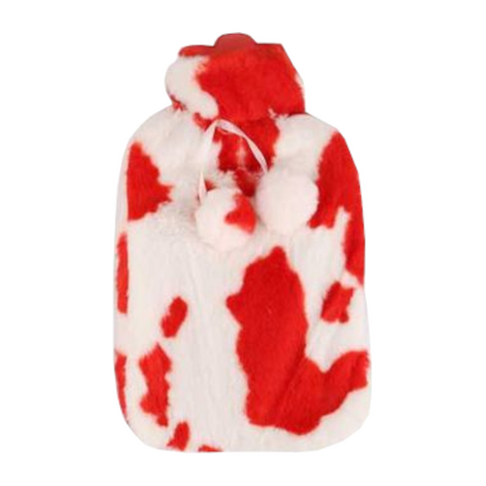 Home Universal | Bolsa de Agua Caliente (Estampado Vaca Rojo)