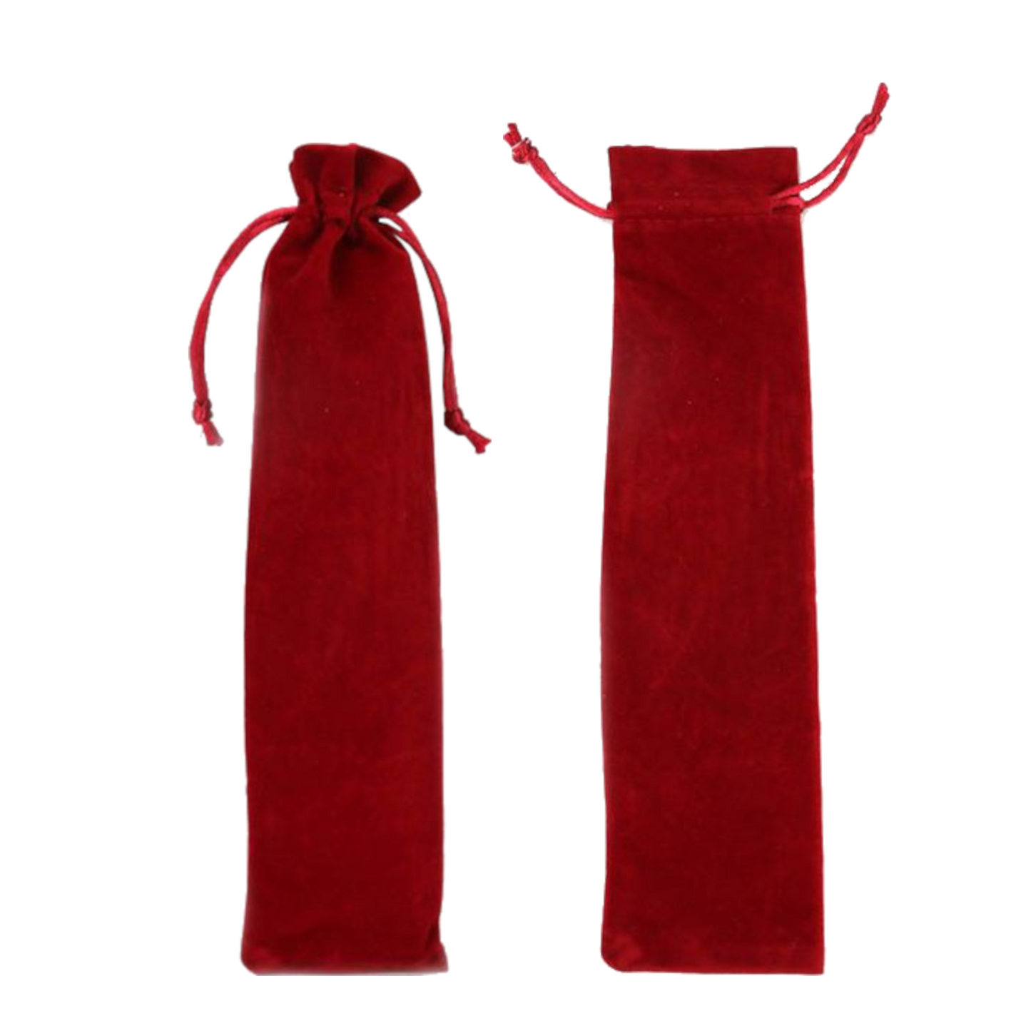 Home Universal ® 12 Piezas Funda De Abanicos, Bolsa De Abanicos, Bolsa De Regalo, Detalles Para Invitados, Regalos De Boda, Fiestas, Comunión o Bautizo (Rojo, 27 x 7)