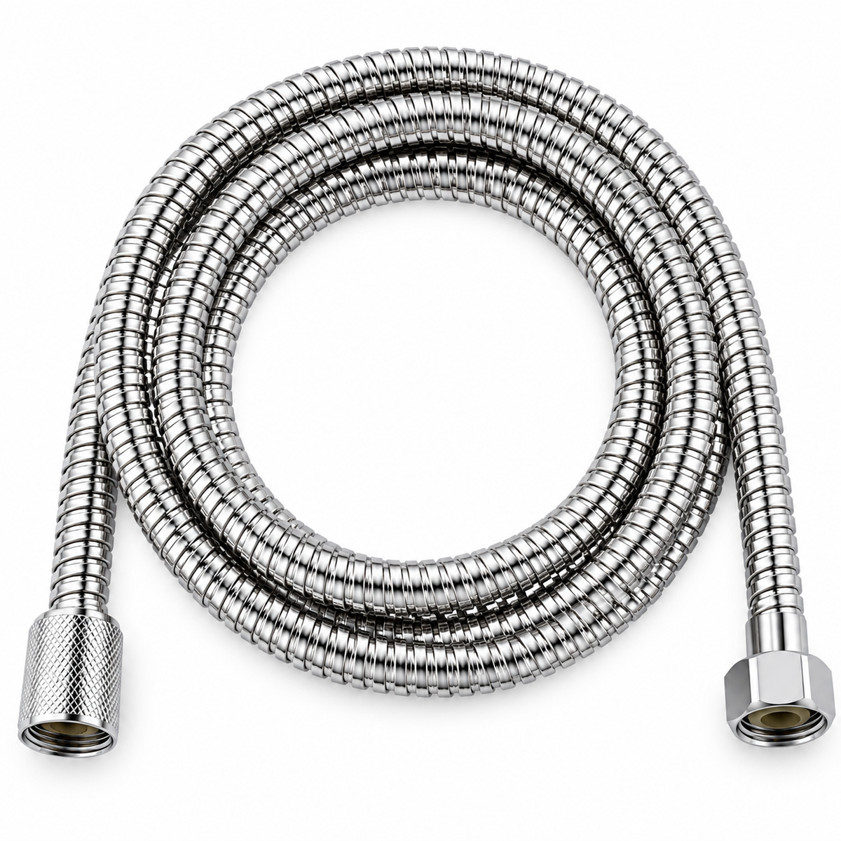 Home Universal® Manguera de Ducha Universal G1/2 – Flexible, Antienredos y Fácil de Instalar, Compatible con la Mayoría de Duchas (Plata Acero (2.5m))