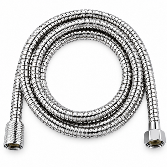 Home Universal® Manguera de Ducha Universal G1/2 – Flexible, Antienredos y Fácil de Instalar, Compatible con la Mayoría de Duchas (Plata Acero (2.5m))