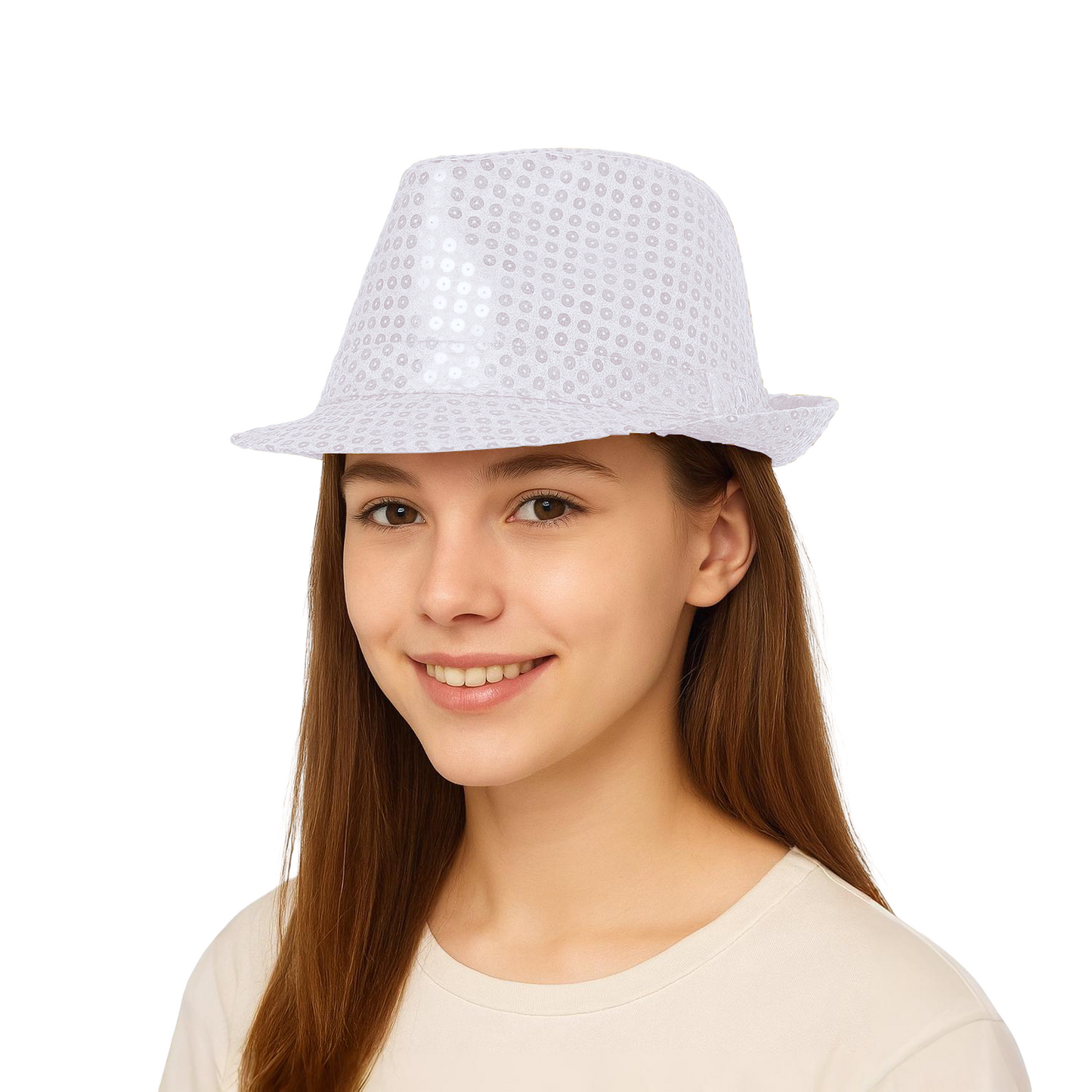 Home Universal® Accesorios de Fiesta – Sombrerode Purpurina y Lentejuelas para Hombres y Mujeres | Complementos de Disfraz Elegantes y Divertidos (2 Unidades)