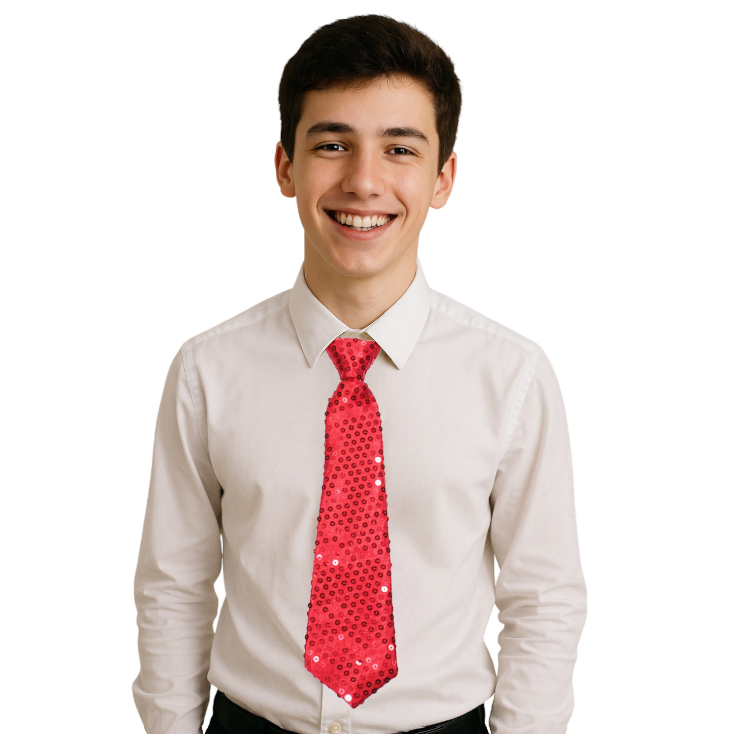 Home Universal® Accesorios de Fiesta – Corbata de  Purpurina y Lentejuelas para Hombres y Mujeres | Complementos de Disfraz Elegantes y Divertidos (2 Unidades)