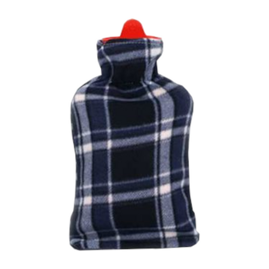 Home Universal | Bolsa de Agua Caliente (Estampado Cuadros Azul Negro)