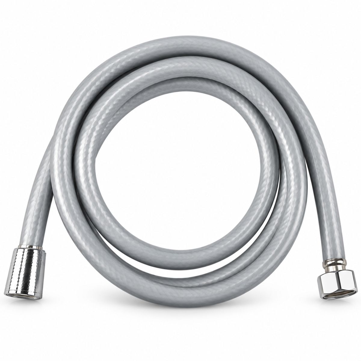 Home Universal® Manguera de Ducha Universal G1/2 – Flexible, Antienredos y Fácil de Instalar, Compatible con la Mayoría de Duchas (Gris Plata (2.0m))