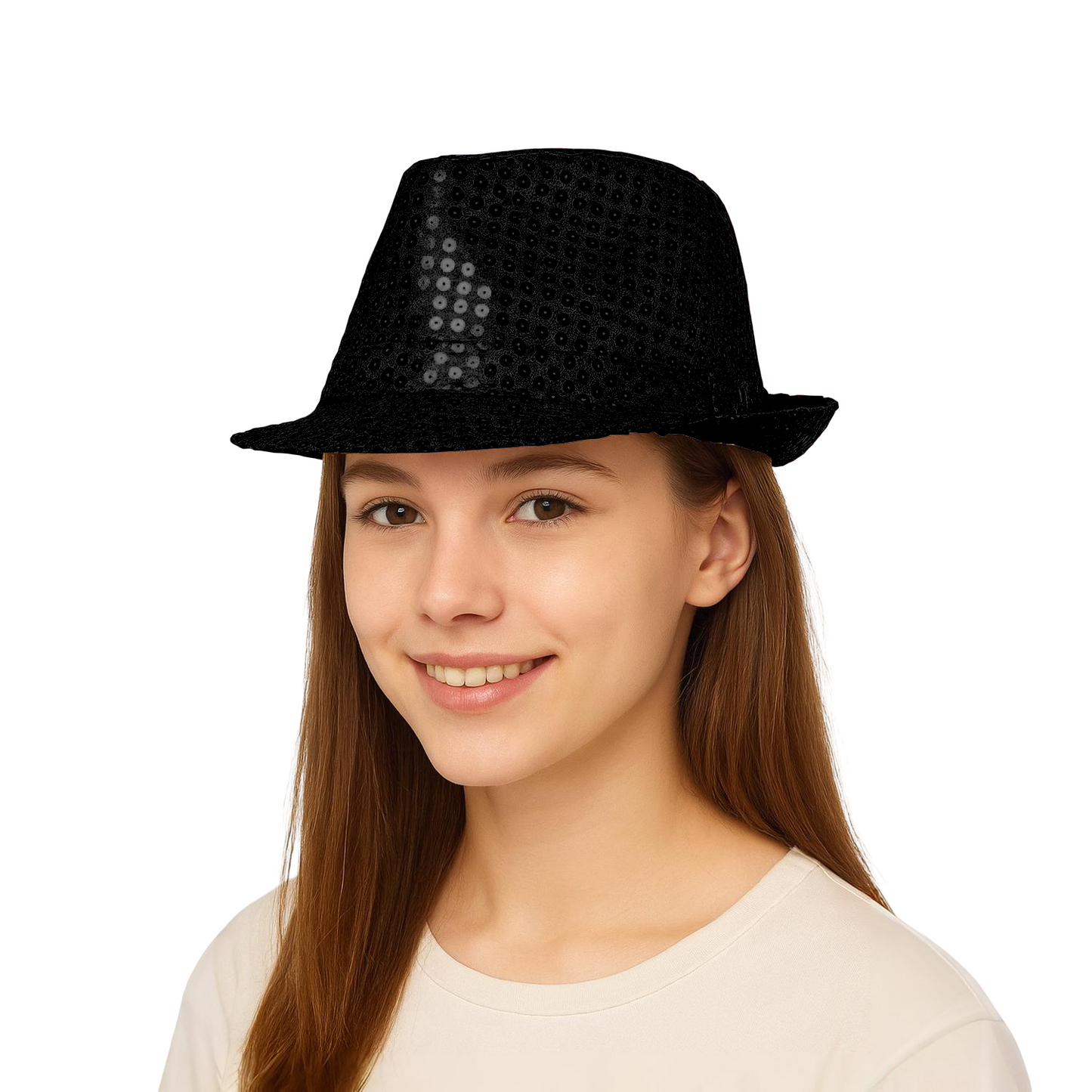 Home Universal® Accesorios de Fiesta – Sombrerode Purpurina y Lentejuelas para Hombres y Mujeres | Complementos de Disfraz Elegantes y Divertidos (2 Unidades)