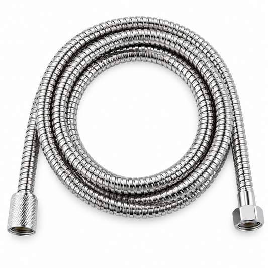 Home Universal® Manguera de Ducha Universal G1/2 – Flexible, Antienredos y Fácil de Instalar, Compatible con la Mayoría de Duchas (Plata Acero (2.0m))