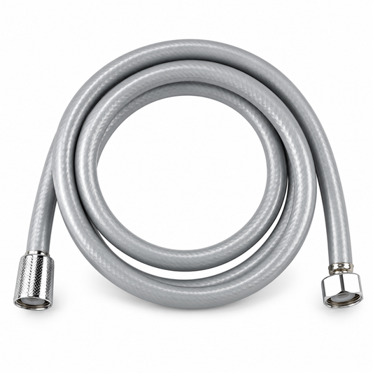 Home Universal® Manguera de Ducha Universal G1/2 – Flexible, Antienredos y Fácil de Instalar, Compatible con la Mayoría de Duchas (Gris Plata (1.5m))
