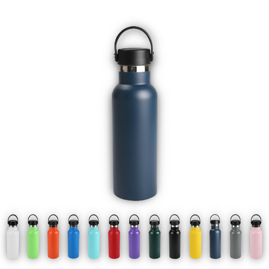 Home Universal® Botella Térmica 500ml de Acero Inoxidable | 12h y Frías 24h | Doble Pared | Mantiene Frío y Caliente por Horas | Antiderrames, Ligera e Ideal para Deporte, Oficina y Viajes - (Azul Marino)