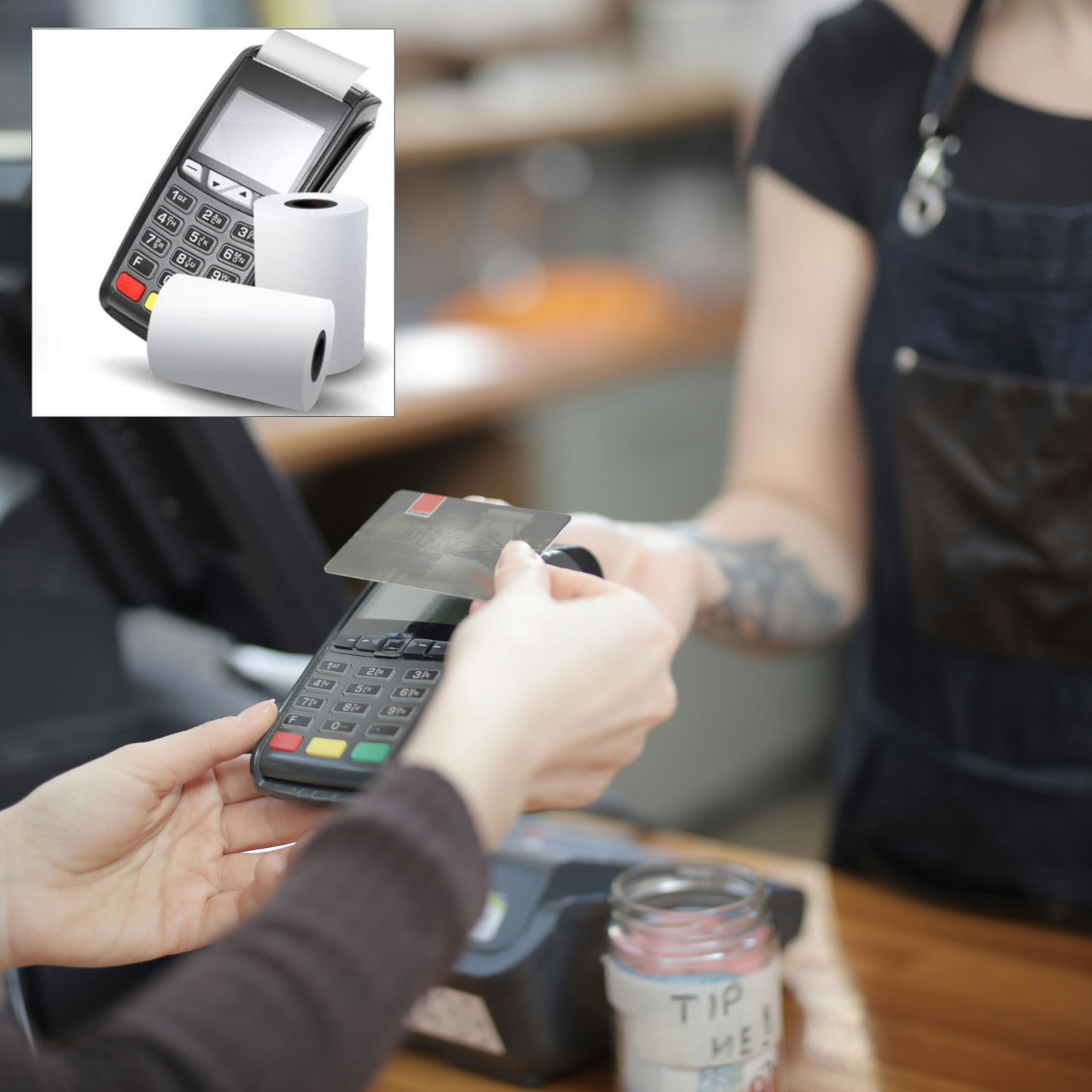 Home Universal® Rollo Térmico 57x34x17mm para TPV y POS – Papel Térmico Profesional Alta Calidad para Datáfonos y Cajas Registradoras Compatible Universal