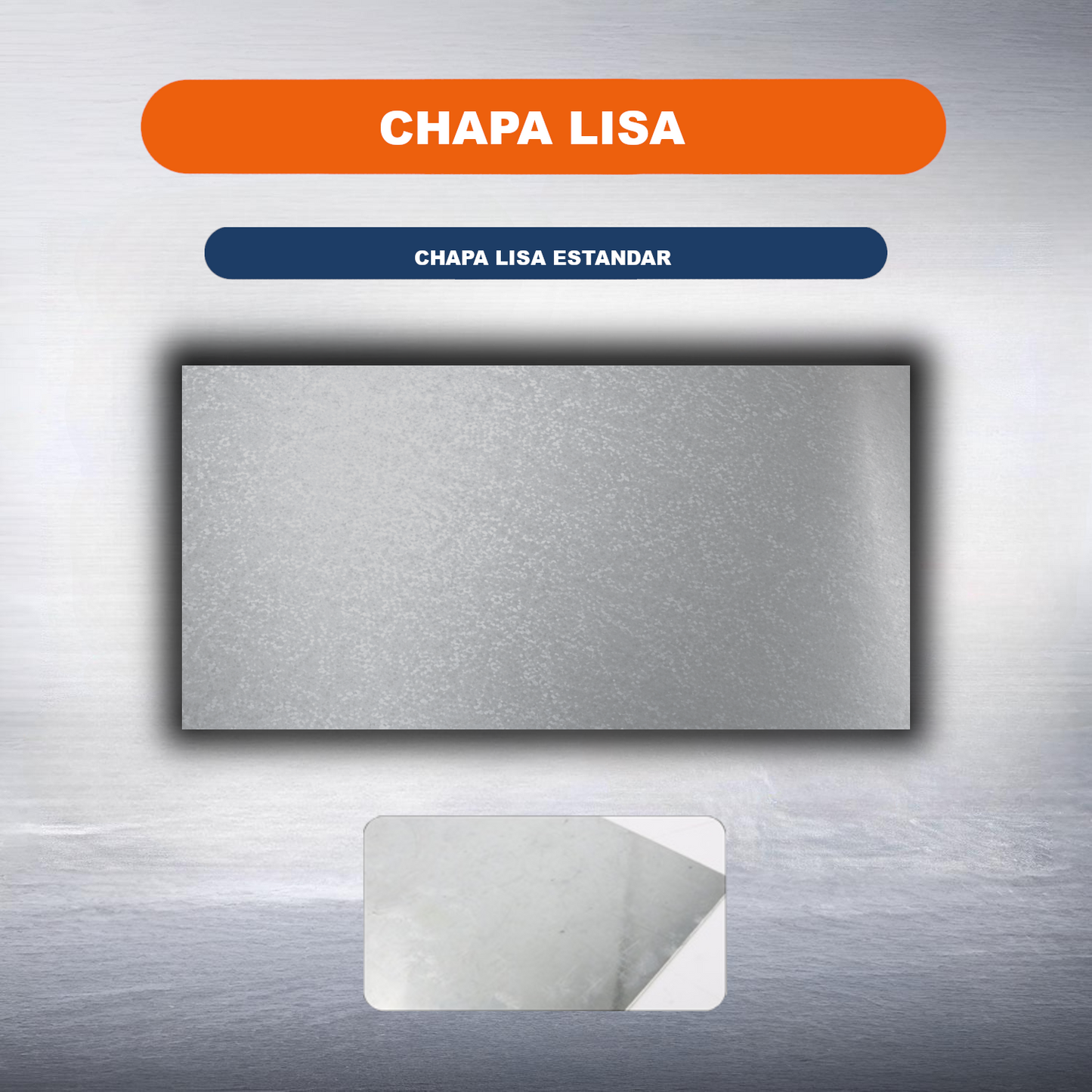 Home Universal® Chapa Galvanizada Lisa y Perforada, Lámina Metálica Resistente Anticorrosión para BricolajeSuperficie (Superficie (Liso)Estandar (25X50CM - 0.6MM))