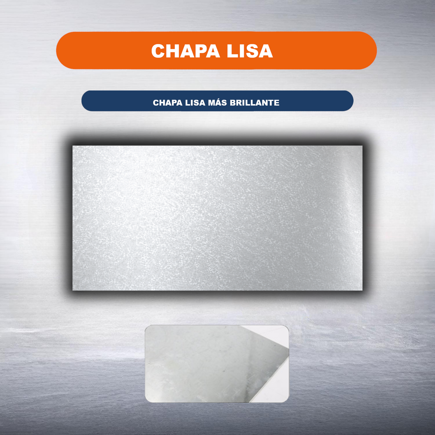 Home Universal® Chapa Galvanizada Lisa y Perforada, Lámina Metálica Resistente Anticorrosión para BricolajeSuperficie (Superficie (Liso)Brillante (50X50CM - 1 MM))