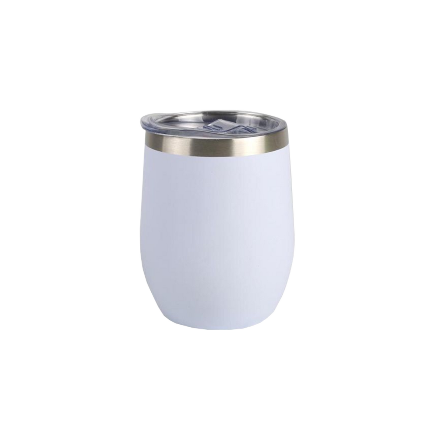 Home Universal® Vaso Térmico 350 ml de Acero Inoxidable con Aislamiento al Vacío y Doble Pared, Mantiene Bebidas Calientes y Frías, Reutilizable y Portátil (Blanco)