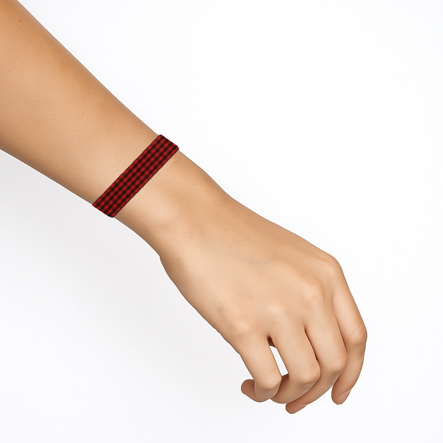 Home Universal® Cinta de Cachirulo 1 Metro de largo y 2,5 cm de ancho – Roja y Negra – Pulsera Tradicional para Fiestas del Pilar Zaragoza – Cinta Cuadros Aragoneses