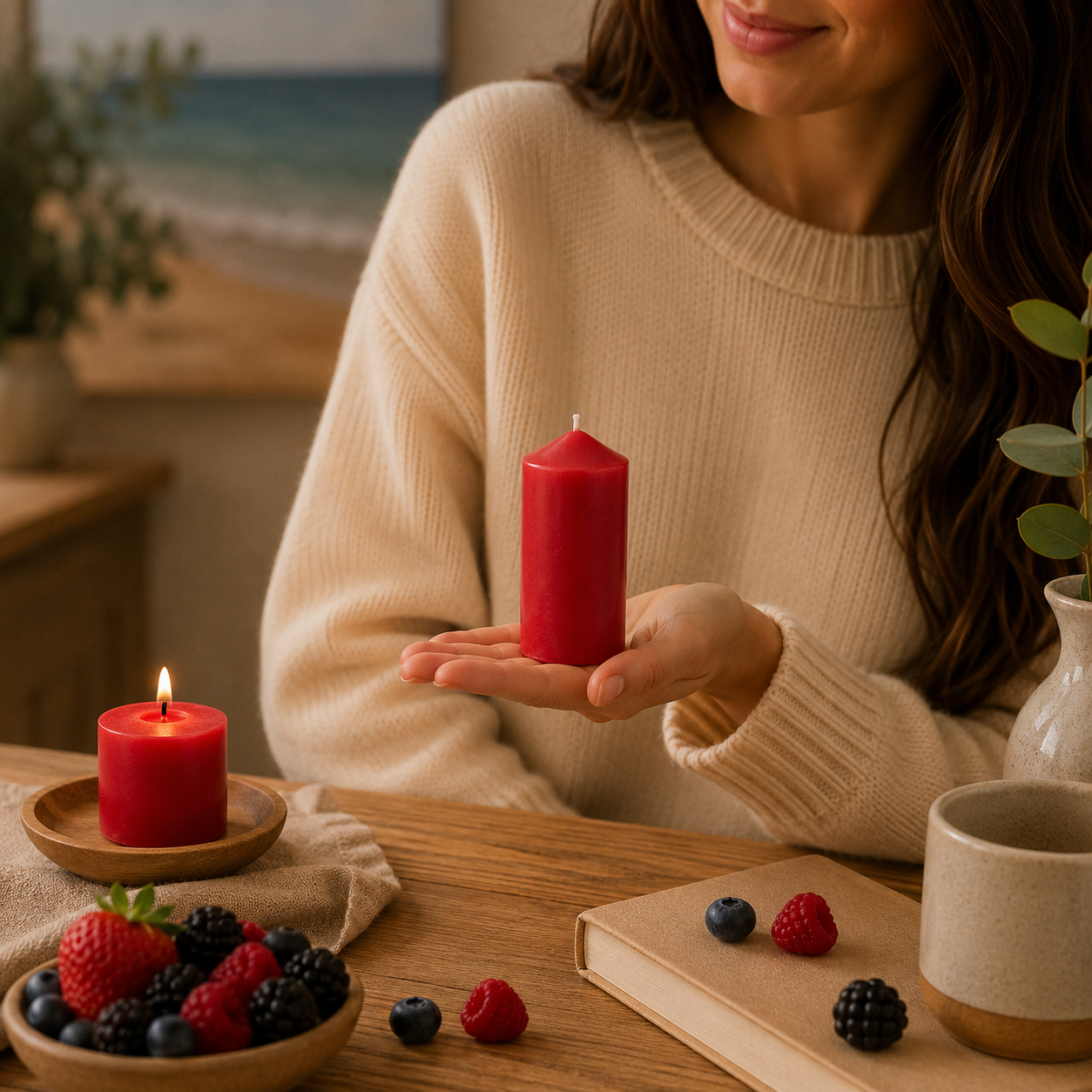 Home Universal® 6 Velas Aromáticas Perfumadas, 9 Aromas Disponibles, 2 Tamaños Disponibles, Velas Decorativas para Hogar, Relax, Spa y Aromaterapia (FTUTAS BOSQUE Ø47 × 110 mm)