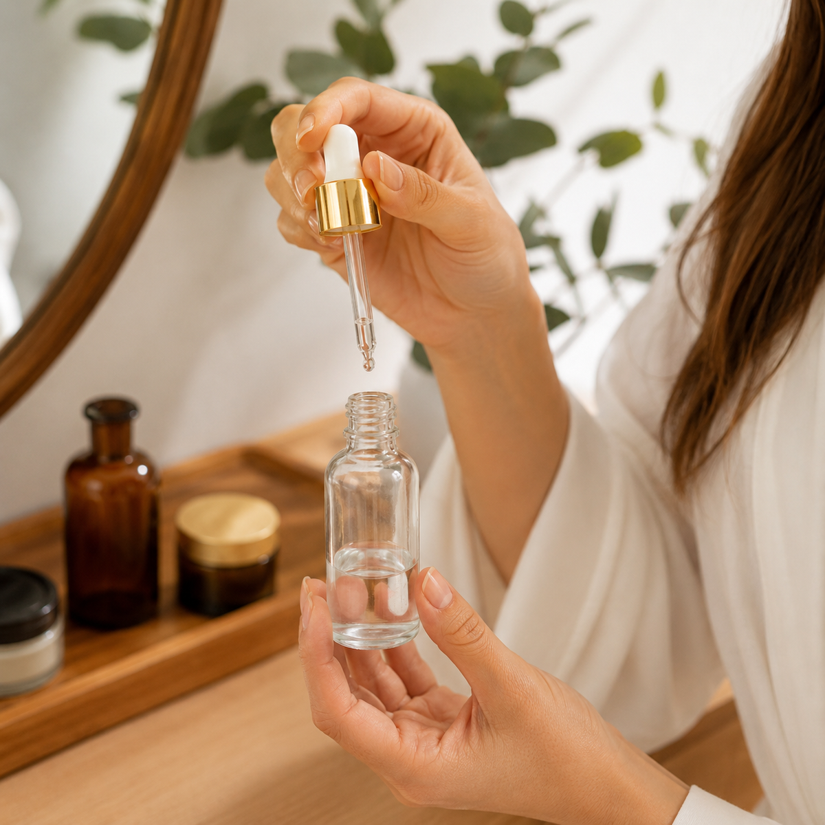Home Universal® Frascos de Vidrio con Cuentagotas, Pipeta Redonda y Pipeta Larga, Botellas Vacías para Aceites Esenciales, Sérum, Cosmética, Perfumería, DIY (Pipeta Larga, 30ml, 24 Unidades)