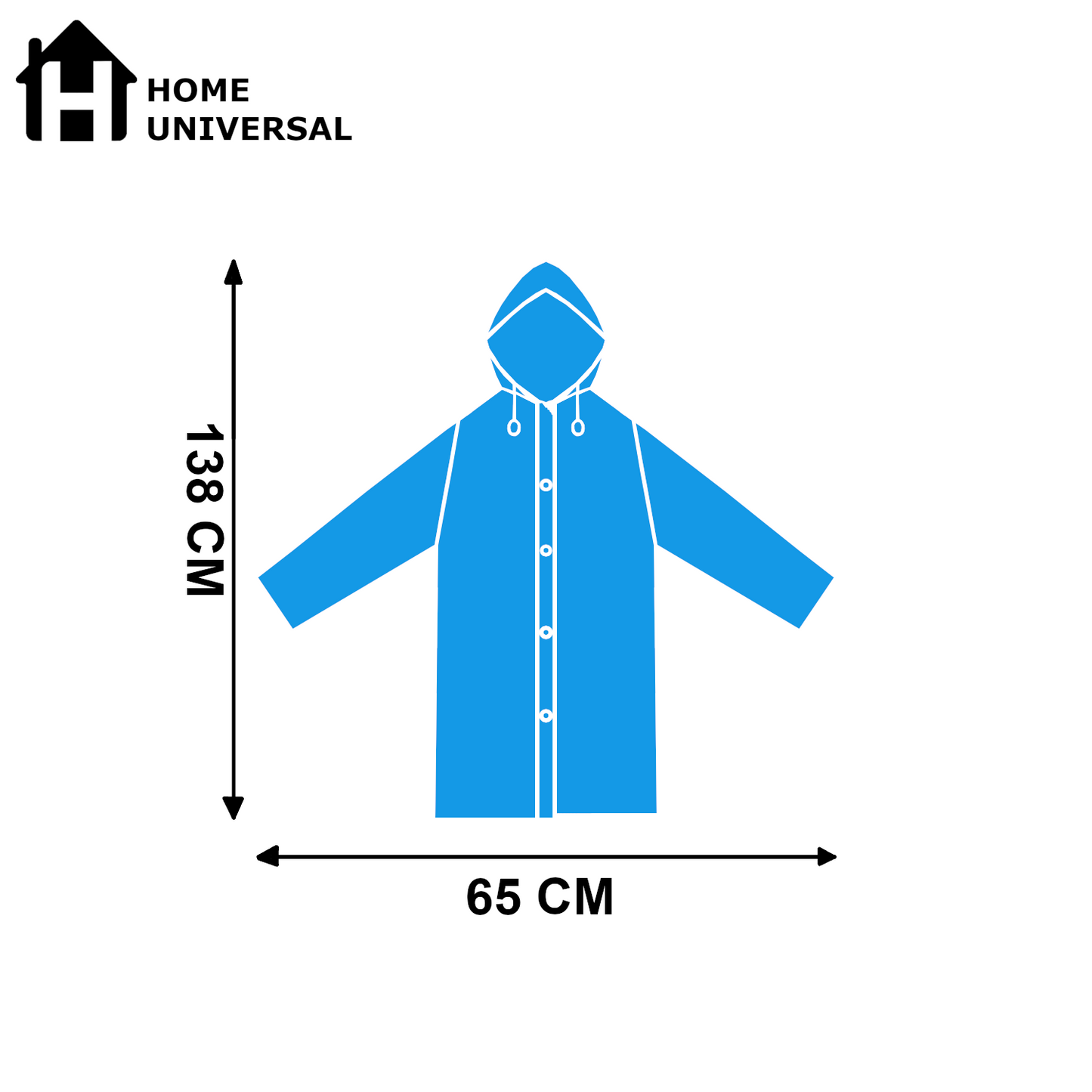 Home Universal® Chubasquero Impermeable Unisex - Material Ligero, con Capucha Ajustable, Plegable, Reutilizable (2 Unidades, Leopardo y Militar - Adulto (138X65CM))