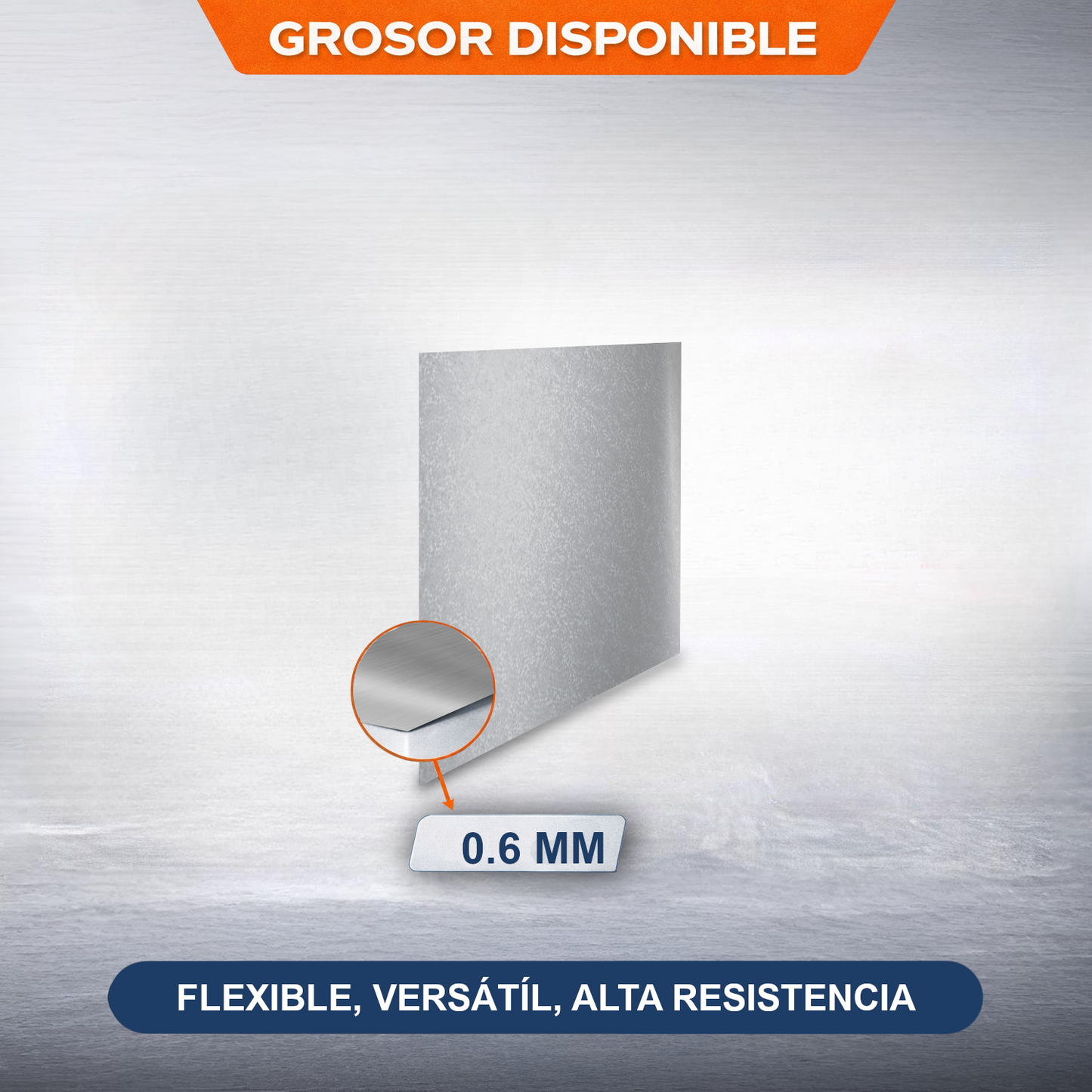 Home Universal® Chapa Galvanizada Lisa y Perforada, Lámina Metálica Resistente Anticorrosión para BricolajeSuperficie (Superficie (Liso)Estandar (50X50CM - 0.6MM))