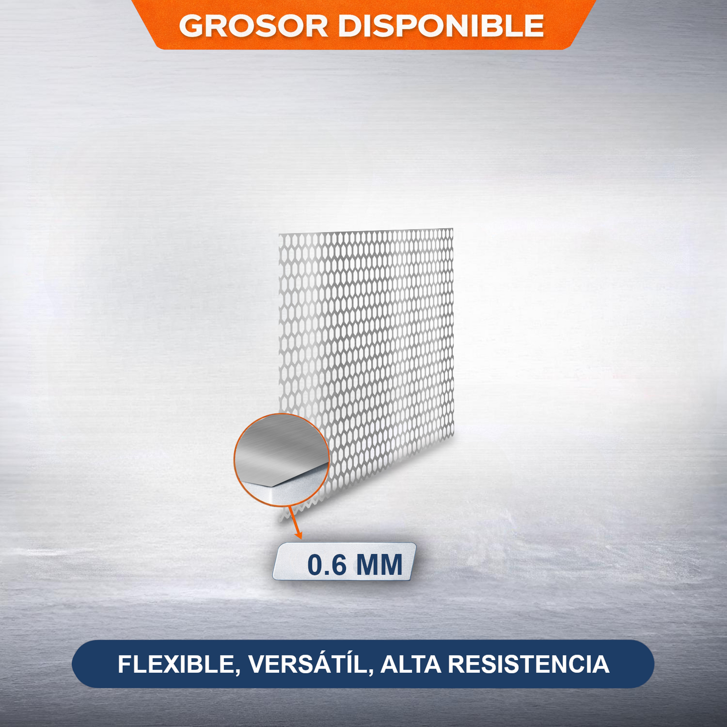 Home Universal® Chapa Galvanizada Lisa y Perforada, Lámina Metálica Resistente Anticorrosión para BricolajeSuperficie (Superficie Perforada Forma Hexagonal-10X10MM (25X50CM - 0.6MM))