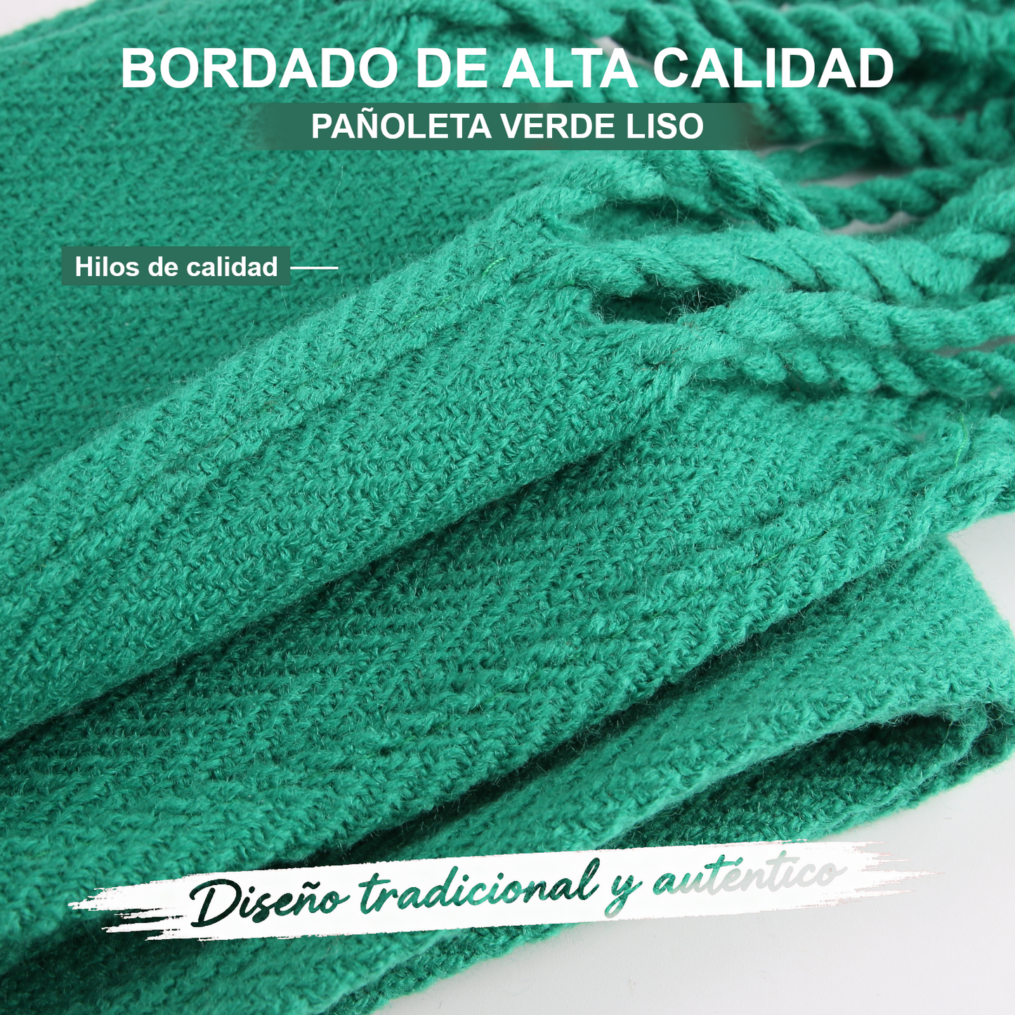 Home Universal® Pañuelo y Faja para Fiestas de San Lorenzo en Huesca – Conjunto Tradicional Blanco y Verde, Accesorios Típicos Aragoneses para Peñas y Celebraciones (Pañoletas Verdes - Liso))