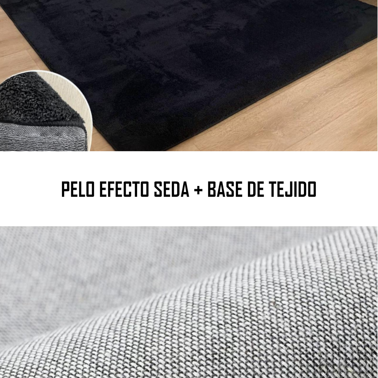 HOME UNIVERSAL Alfombra para Sala de Estar Alfombra Grande Suave y Esponjosa Alfombras Peludas Que no se Desprenden Alfombra Motley Tie-Dye Alfombras Modernas para Interiores (Negro)
